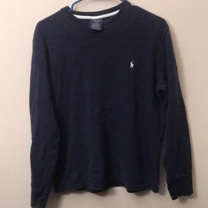 Long sleeve polo thermal shirt